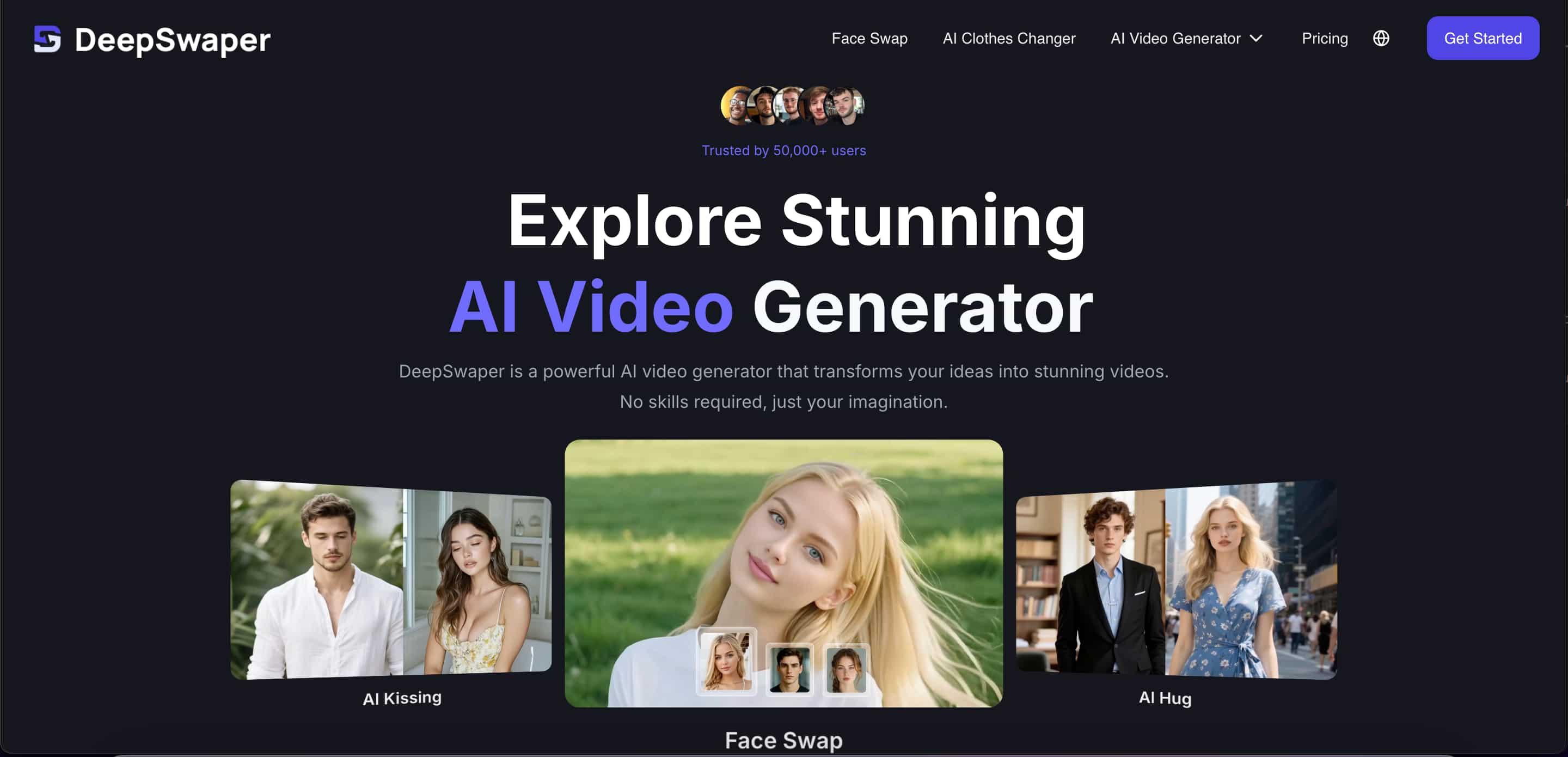 DeepSwaper Homepage Image